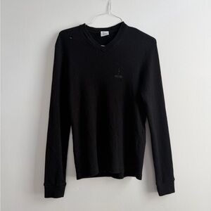 Moschino Black Knit Crewneck Sweater